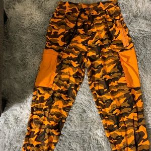 Orange army pants